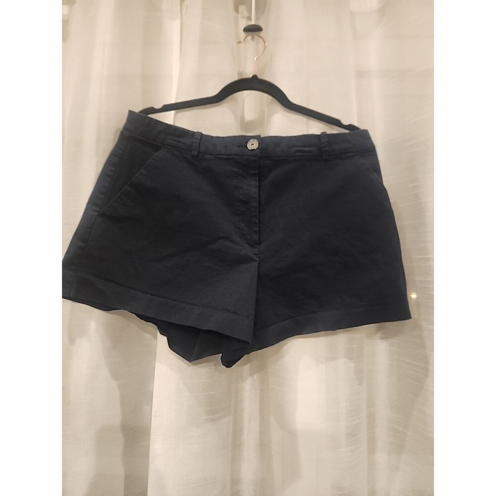 H&M Women's Navy Short Shorts Size 14 With Pockets Summer Spring Preppy Styleโ